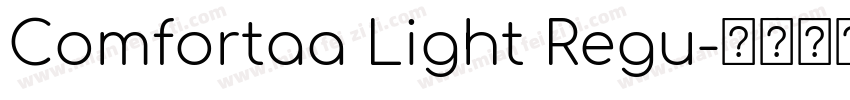 Comfortaa Light Regu字体转换